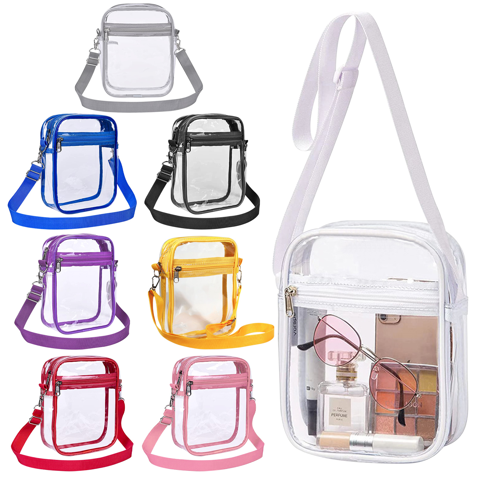 Women Bags Polene - Women Clear Shoulder Bag PVC Concert