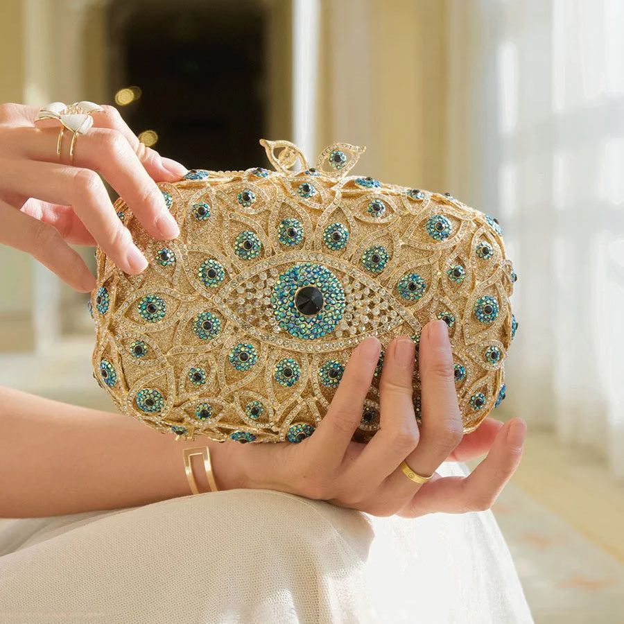 Women Bags Outlet - Fashion Elegant Devil's Eye Clutch Bag