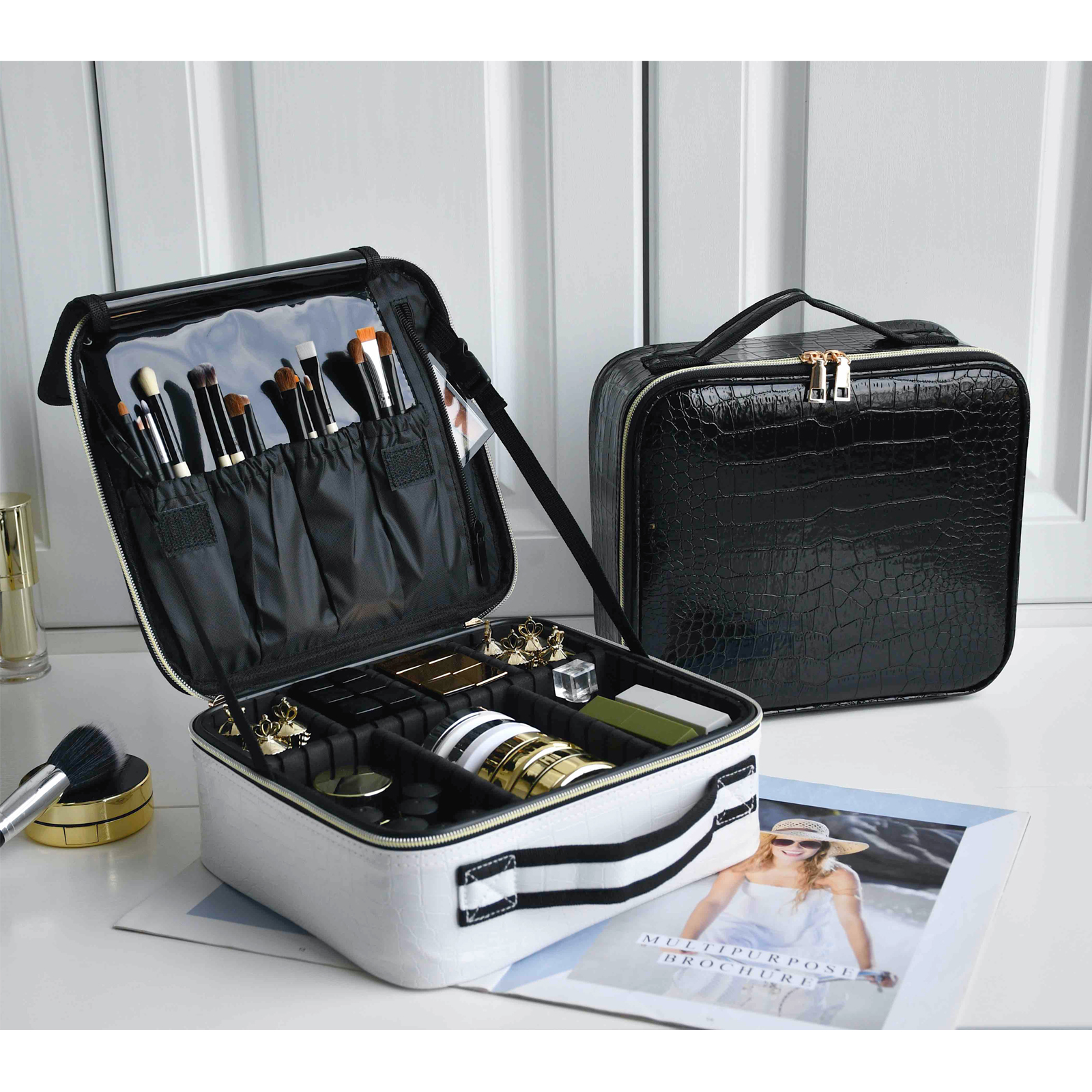 Women Bags Outlet - New PU Leather Cosmetic Bag For