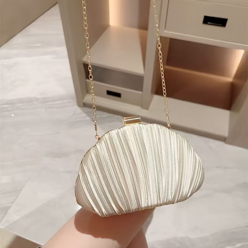 Women Bags Gold - Gold Bright Silk Evening Bags Women