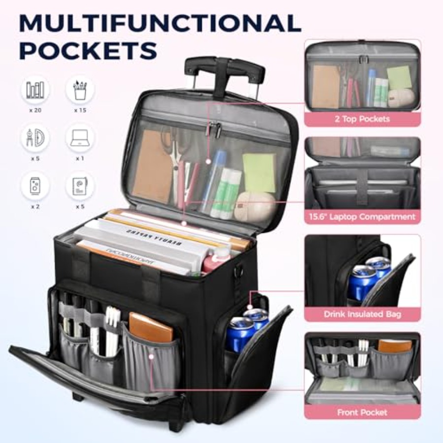 Rolling Teacher Bag, Multifunc – Women'S Bags recenzja i cena