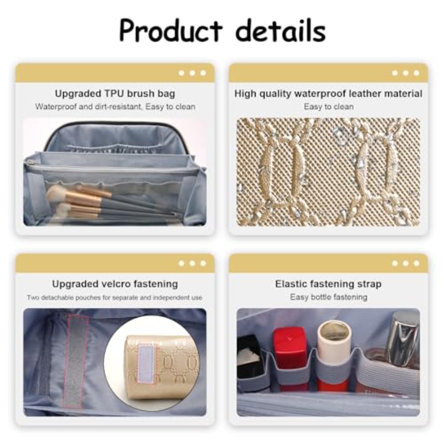 Travel Makeup Bag for Women: C – Women'S Bags recenzja i cena