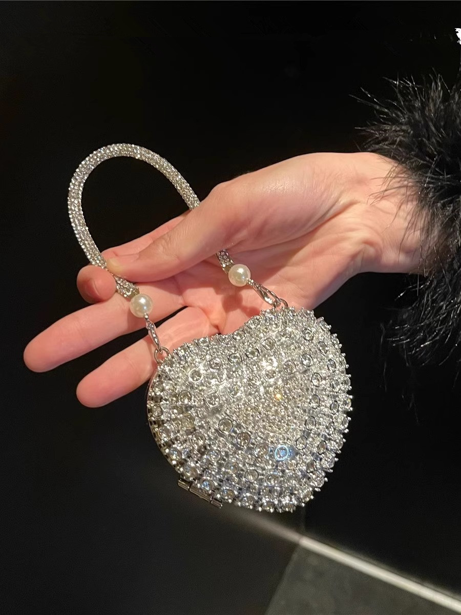 Luxury Small Bling Heart Shape – Women Bags Luxury recenzja i cena