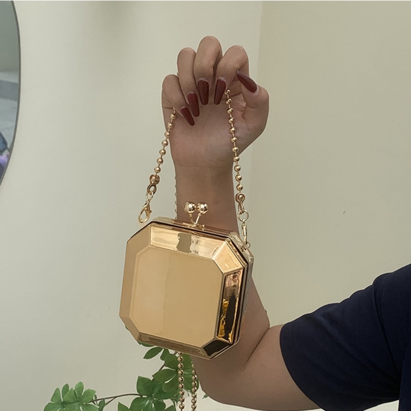 Mini Luxury Gold Party Evening – Women Bags Gold recenzja i cena