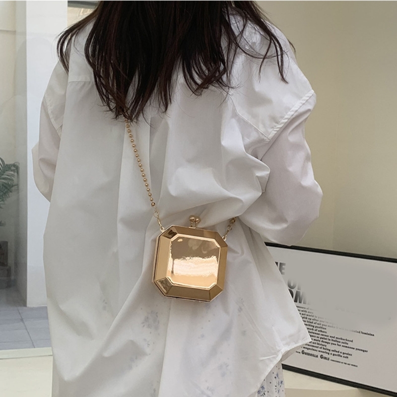Mini Luxury Gold Party Evening – Women Bags Gold recenzja i cena