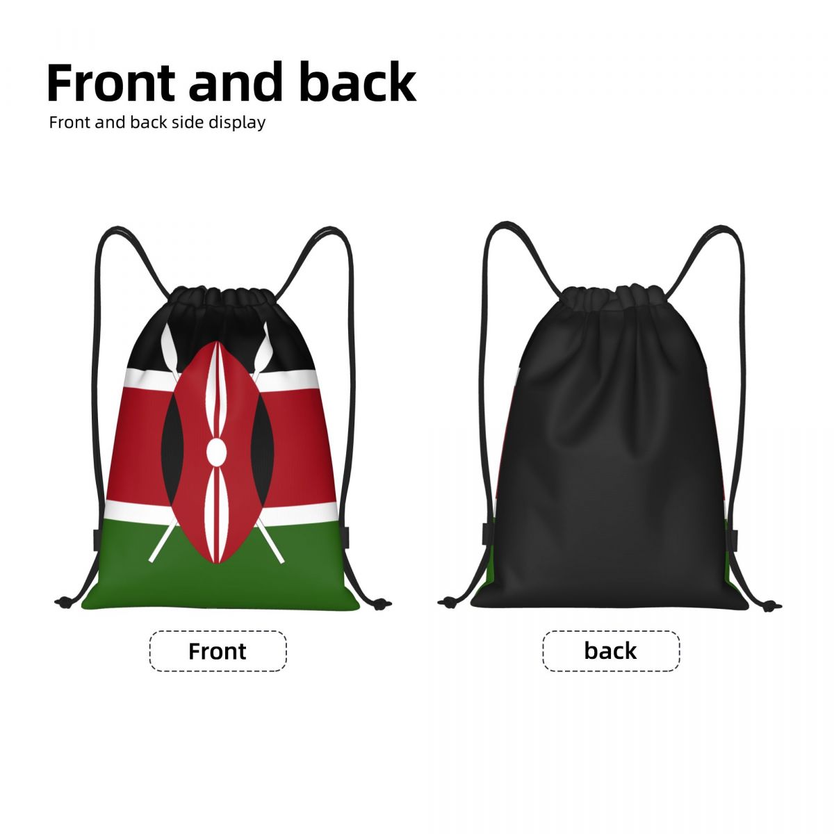 Custom Kenya Flag Drawstring B – Women Bags Kenya recenzja i cena