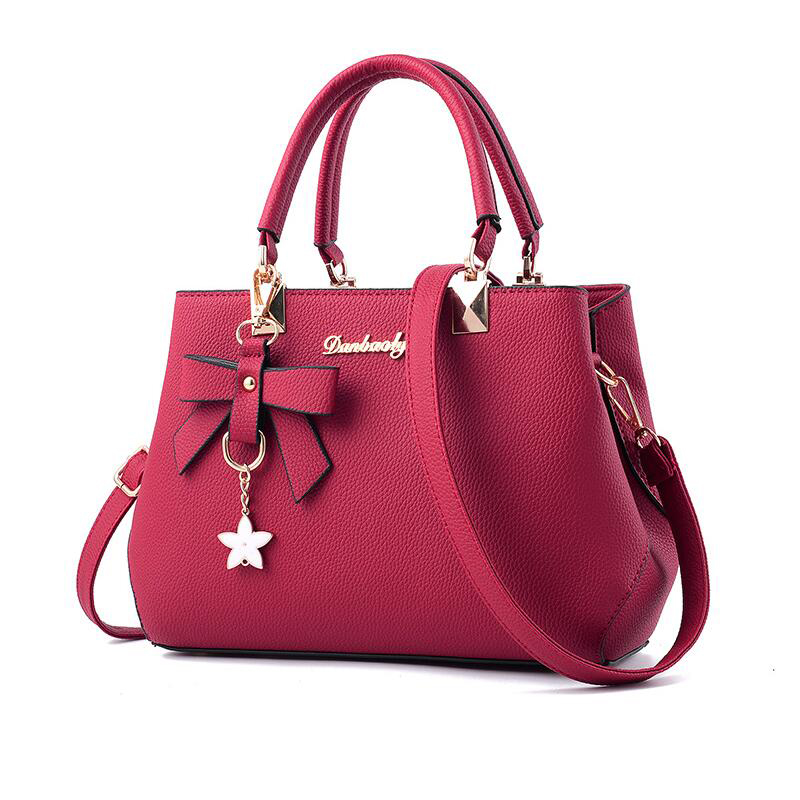 Women's PU Leather Handbag wit – Women Bags Outlet recenzja i cena