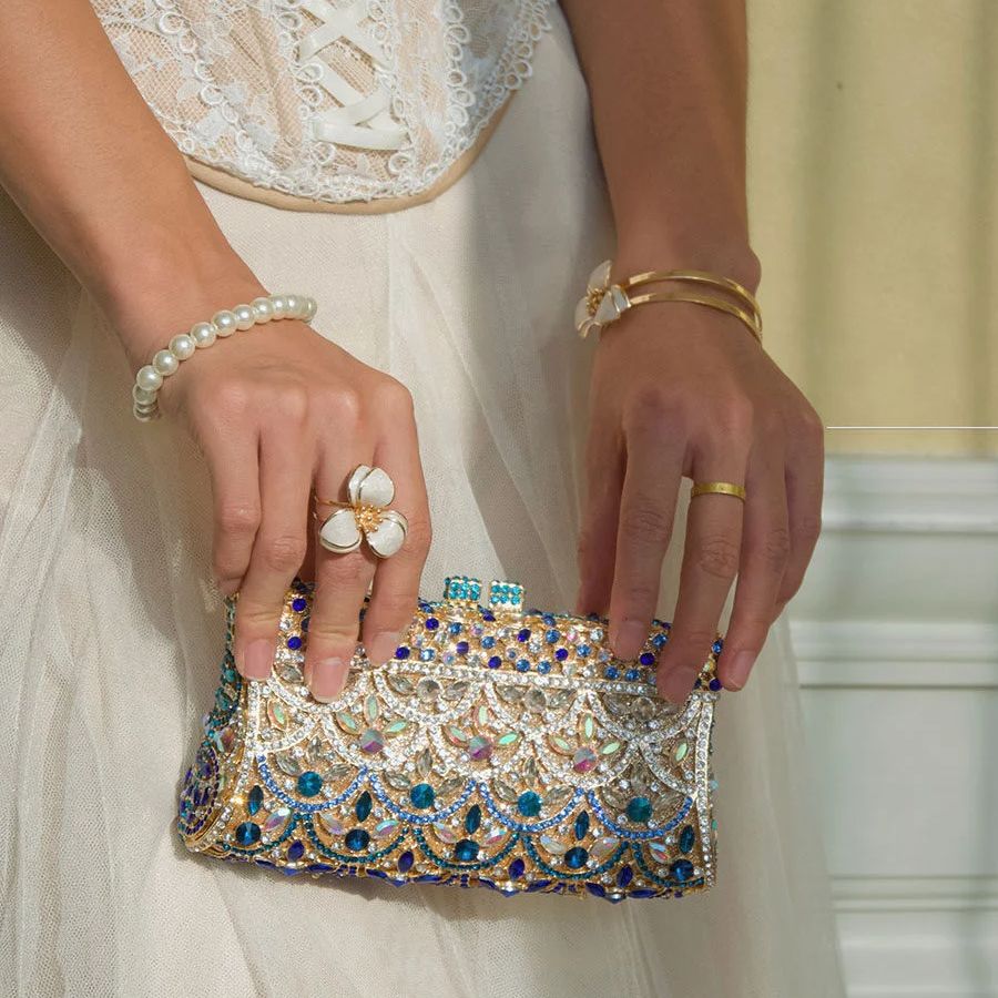 Elegant Rhinestone Hand Clutch – Women Bags Outlet recenzja i cena