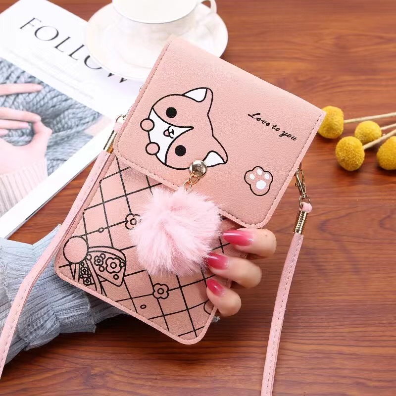 Cute Cartoon Pattern Touch-Scr – Women'S Crossbody Bags recenzja i cena