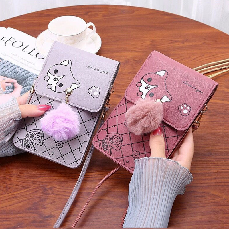 Cute Cartoon Pattern Touch-Scr – Women'S Crossbody Bags recenzja i cena