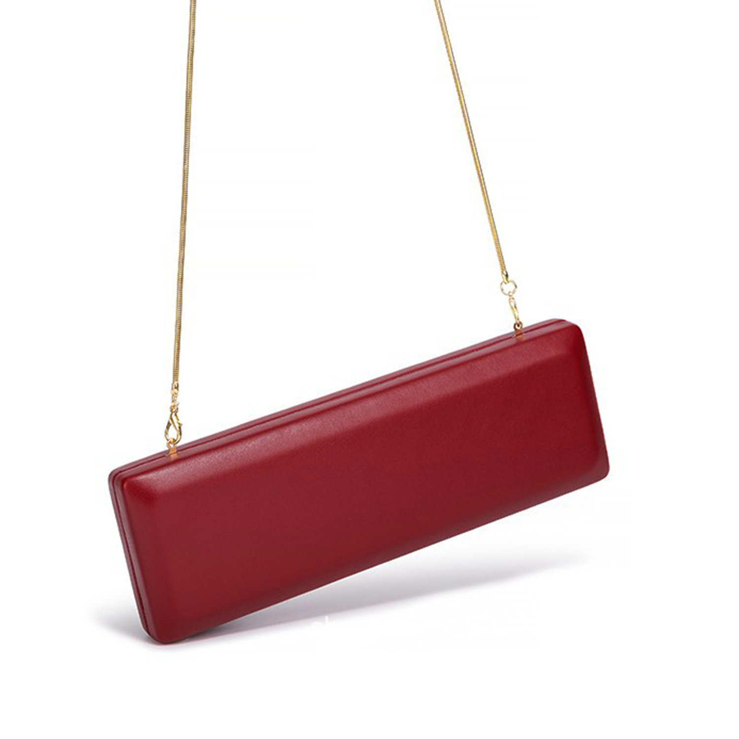 Elegant Red Evening Bag Minima – Women Bags Gold recenzja i cena