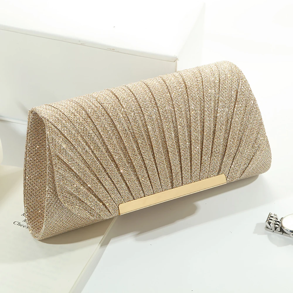 Women Evening Clutch Bag Femal – Women Bags Gold recenzja i cena