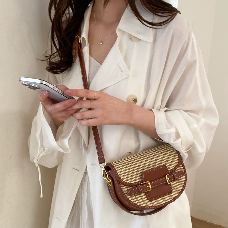England Style Mini Straw Saddl – Women Bags Luxury recenzja i cena