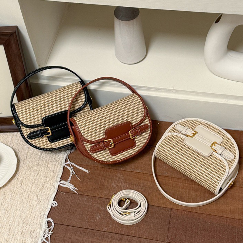 England Style Mini Straw Saddl – Women Bags Luxury recenzja i cena