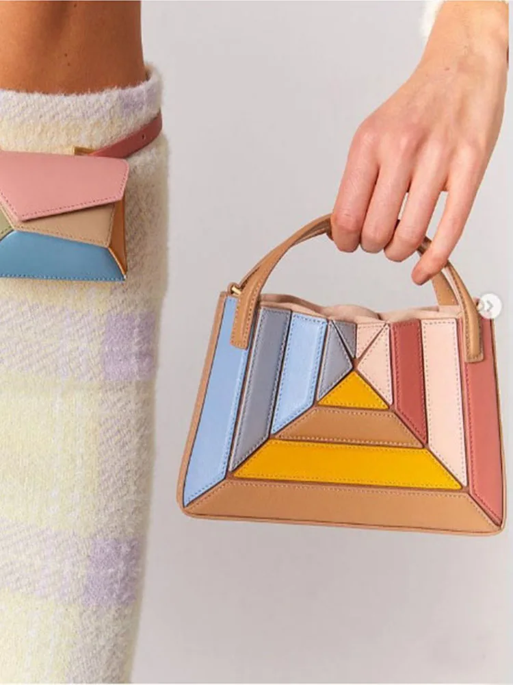 Luxury Colorful Vivid Stripped – Women Bags Polene recenzja i cena