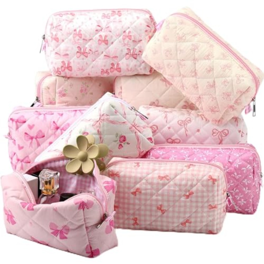 10 Pcs Quilted Makeup Bag Bulk – Women'S Bags recenzja i cena