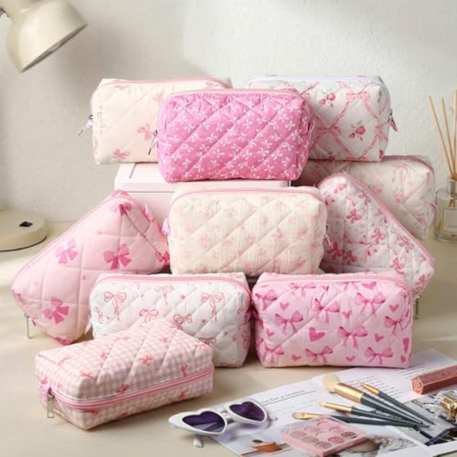 10 Pcs Quilted Makeup Bag Bulk – Women'S Bags recenzja i cena