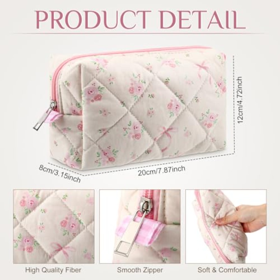 10 Pcs Quilted Makeup Bag Bulk – Women'S Bags recenzja i cena