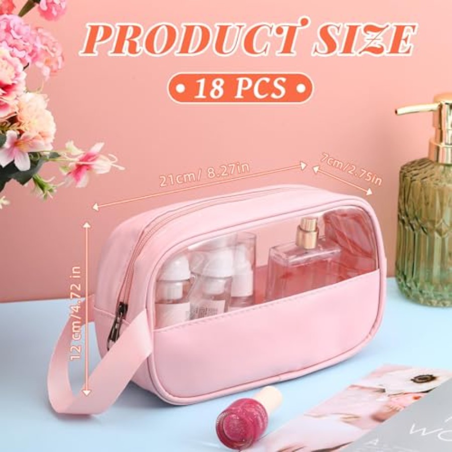 18 Pcs Clear Cosmetic Bags Bul – Women'S Bags recenzja i cena